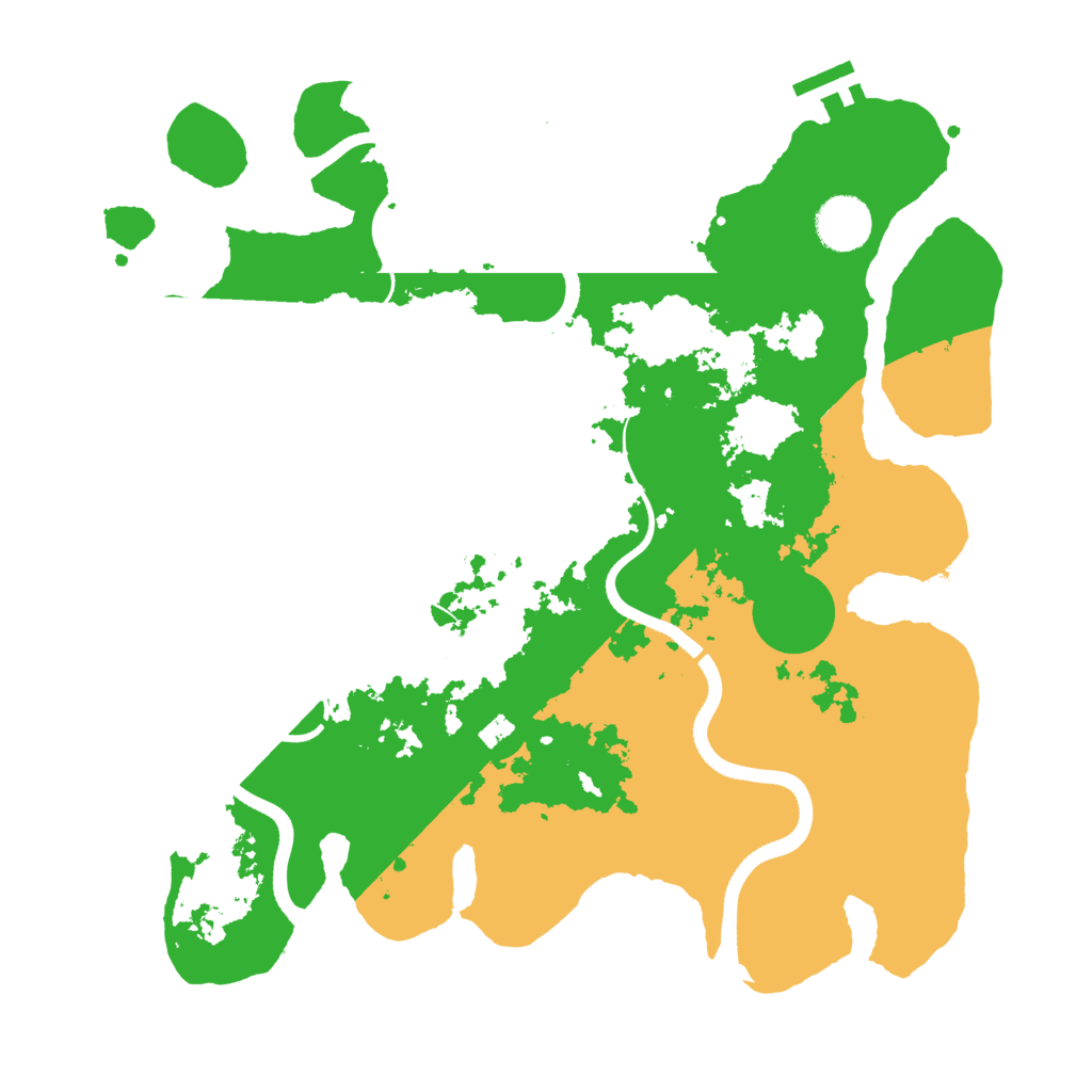 Biome Rust Map: Procedural Map, Size: 3500, Seed: 665775557
