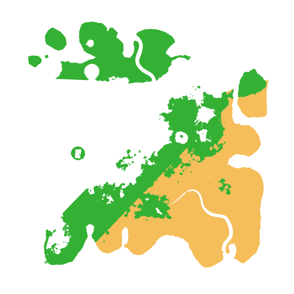 Biome Rust Map: Procedural Map, Size: 3500, Seed: 665775557