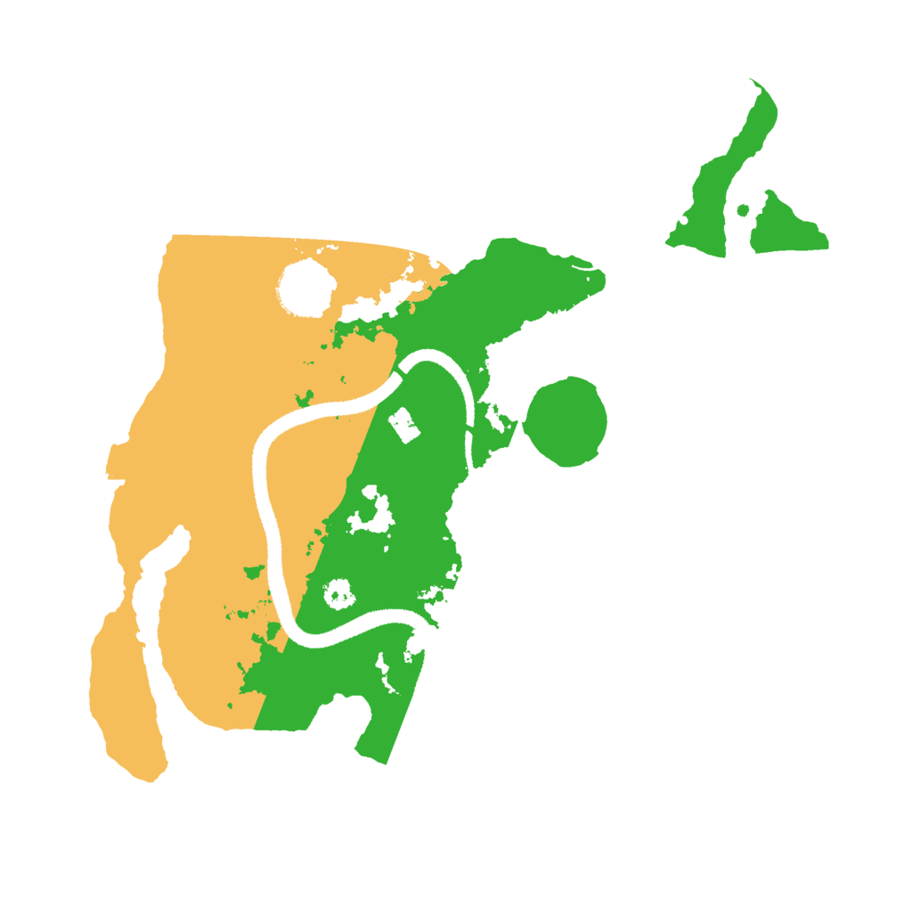 Biome Rust Map: Procedural Map, Size: 3000, Seed: 1658766055