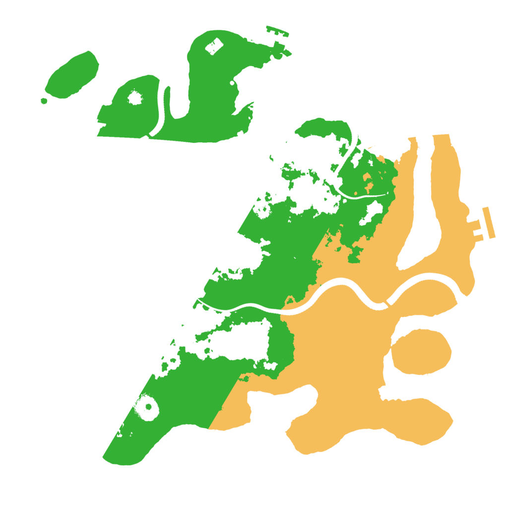 Biome Rust Map: Procedural Map, Size: 3250, Seed: 353380904