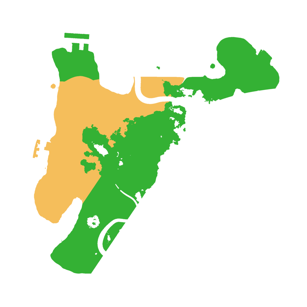 Biome Rust Map: Procedural Map, Size: 2500, Seed: 5303485