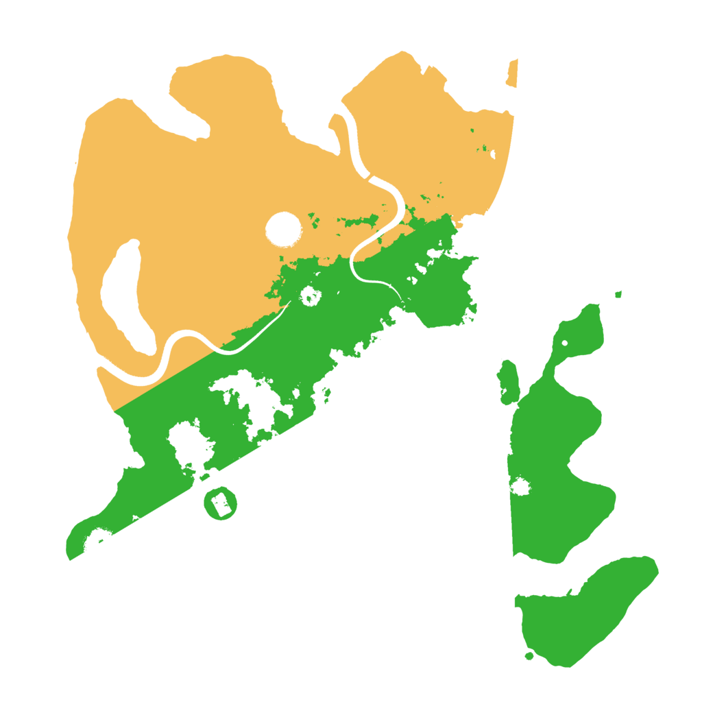 Biome Rust Map: Procedural Map, Size: 3500, Seed: 206896875