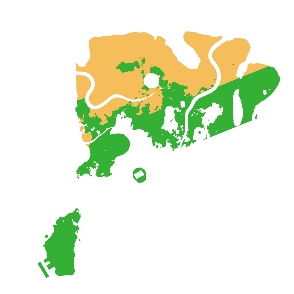 Biome Rust Map: Procedural Map, Size: 3500, Seed: 47059923