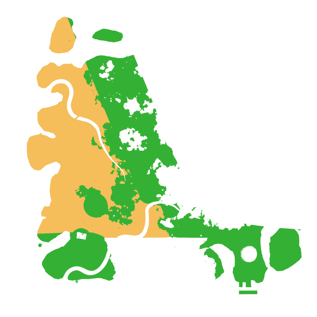 Biome Rust Map: Procedural Map, Size: 3500, Seed: 954409579