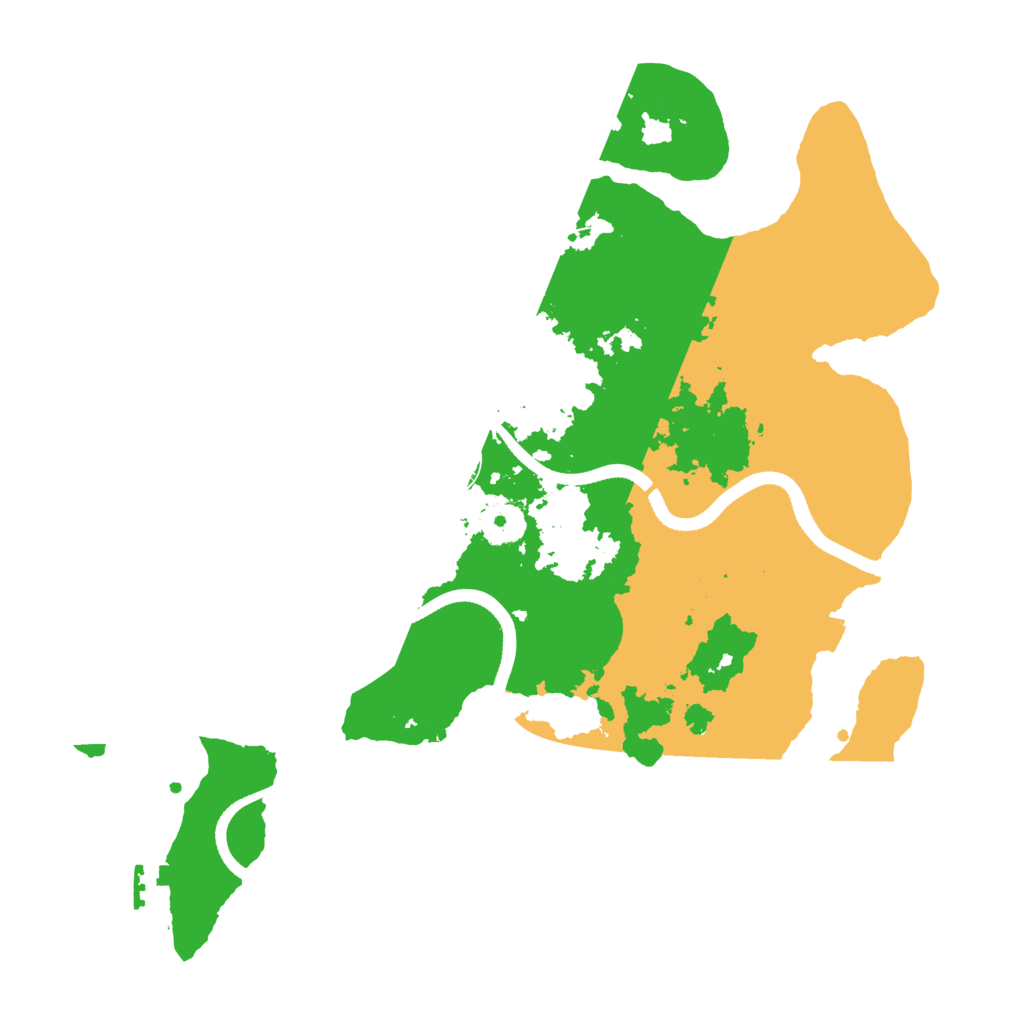 Biome Rust Map: Procedural Map, Size: 3500, Seed: 209682669