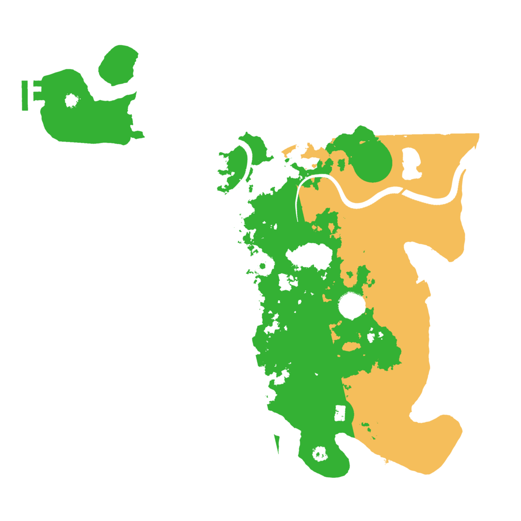 Biome Rust Map: Procedural Map, Size: 3500, Seed: 37559948