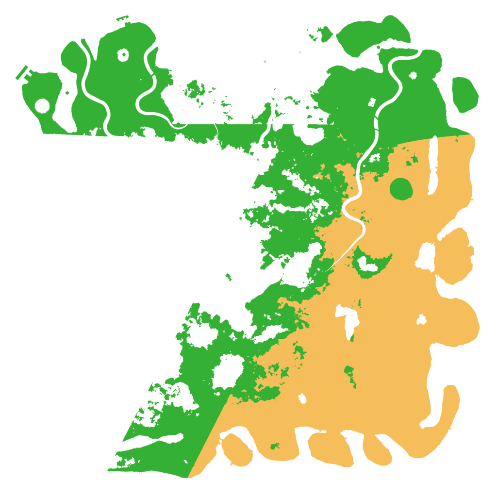 Biome Rust Map: Procedural Map, Size: 6000, Seed: 1064647603