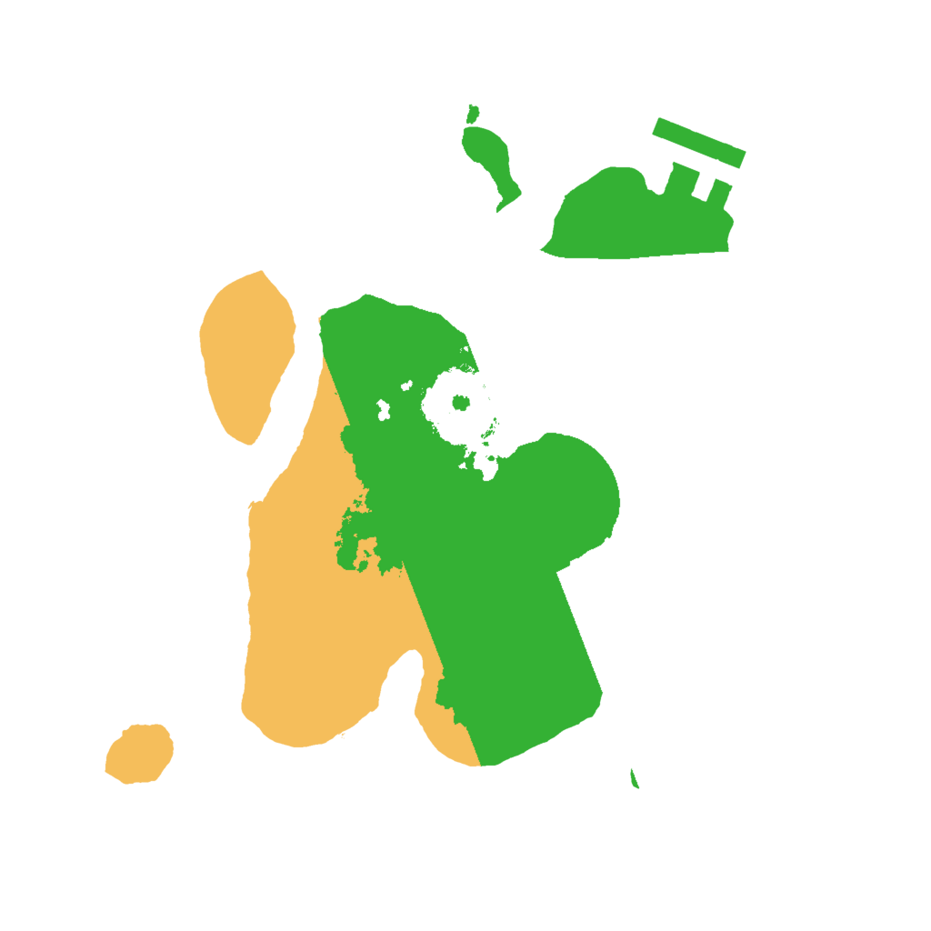 Biome Rust Map: Procedural Map, Size: 2000, Seed: 46423