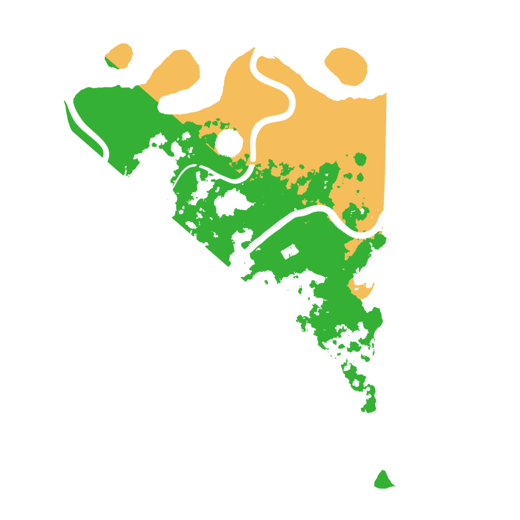 Biome Rust Map: Procedural Map, Size: 3500, Seed: 1208232