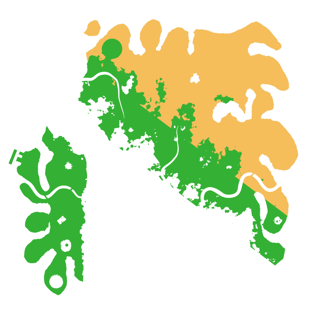 Biome Rust Map: Procedural Map, Size: 4096, Seed: 8675309