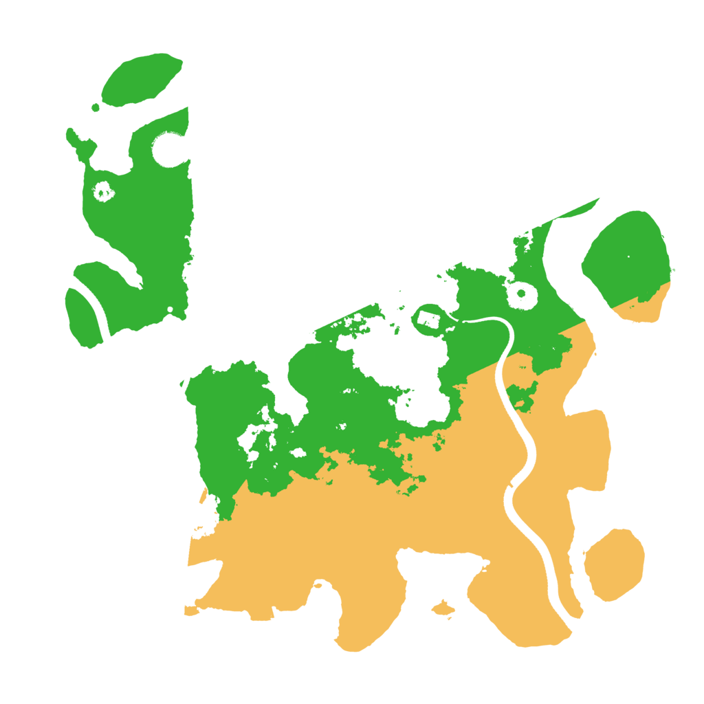 Biome Rust Map: Procedural Map, Size: 3500, Seed: 1940396444