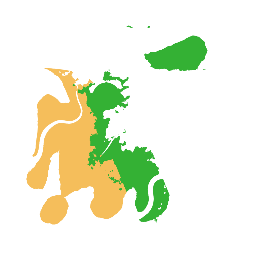Biome Rust Map: Procedural Map, Size: 2500, Seed: 1632773127