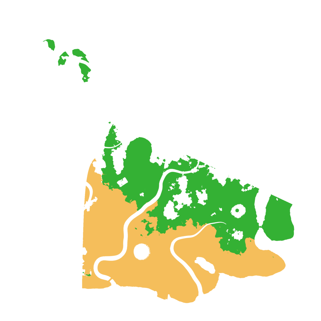 Biome Rust Map: Procedural Map, Size: 3500, Seed: 398021573
