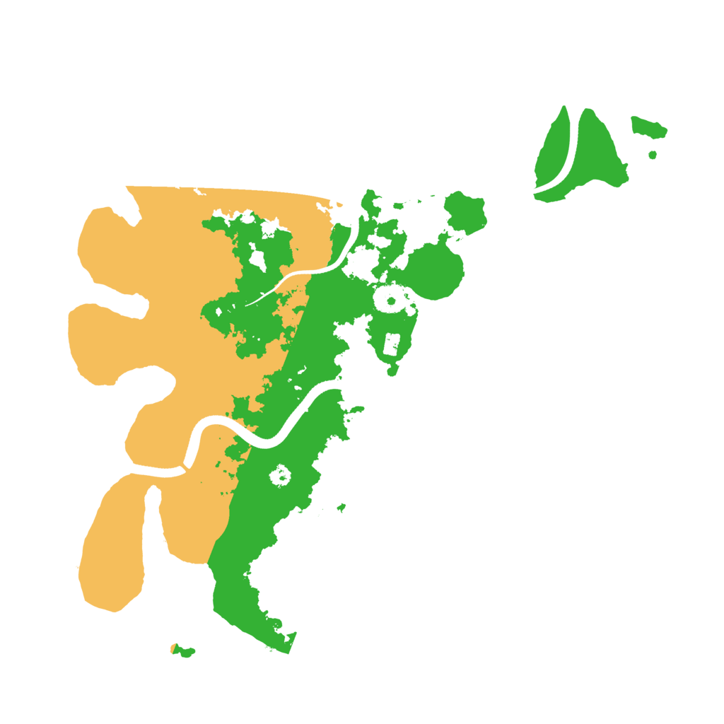 Biome Rust Map: Procedural Map, Size: 3500, Seed: 774971927