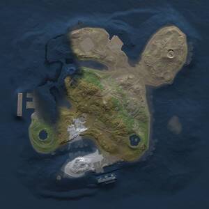 Thumbnail Rust Map: Procedural Map, Size: 1850, Seed: 1504205972, 5 Monuments