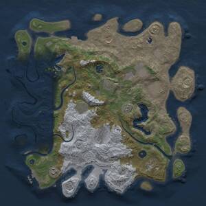 Thumbnail Rust Map: Procedural Map, Size: 4000, Seed: 503214367, 16 Monuments