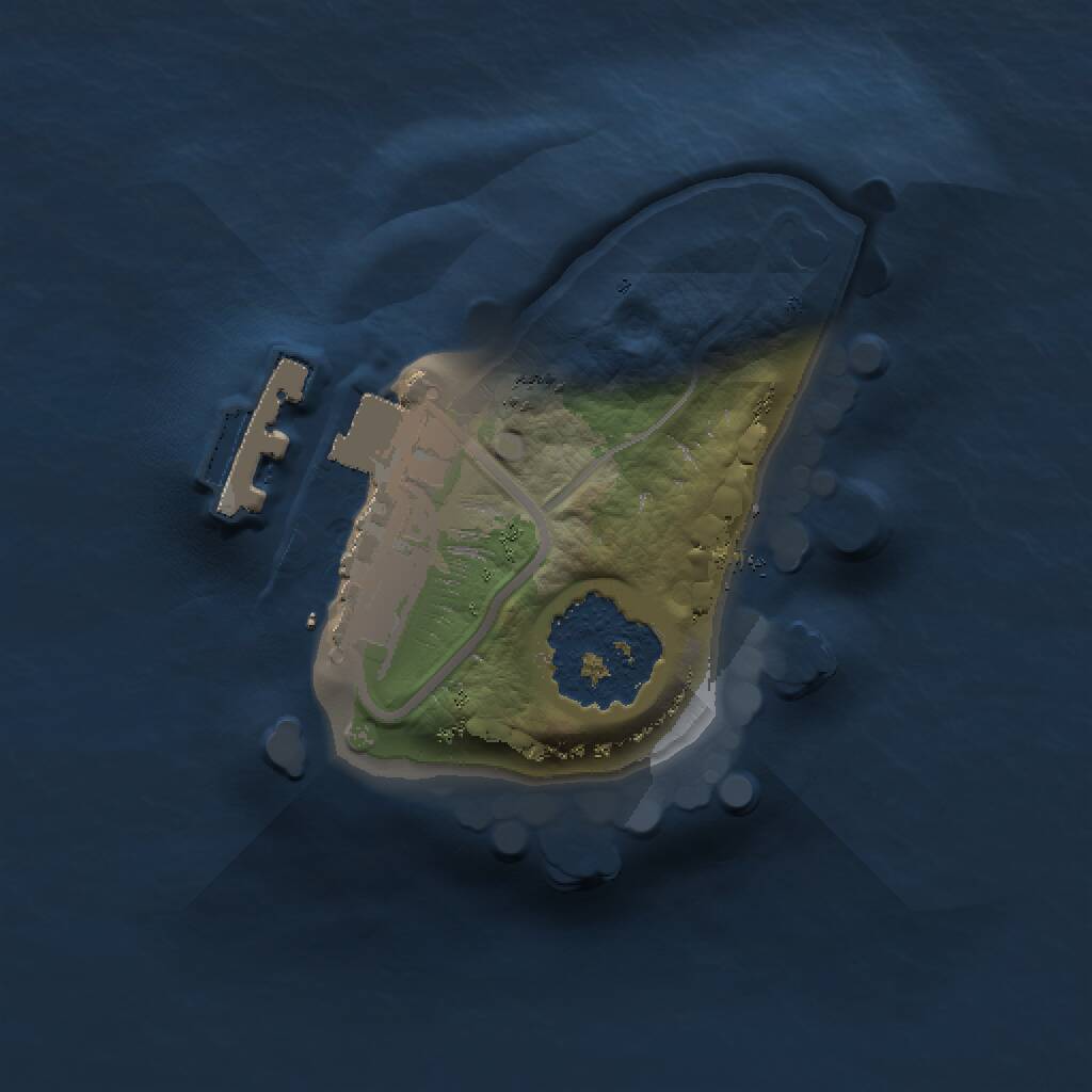 Rust Map: Procedural Map, Size: 1000, Seed: 98465165, 2 Monuments