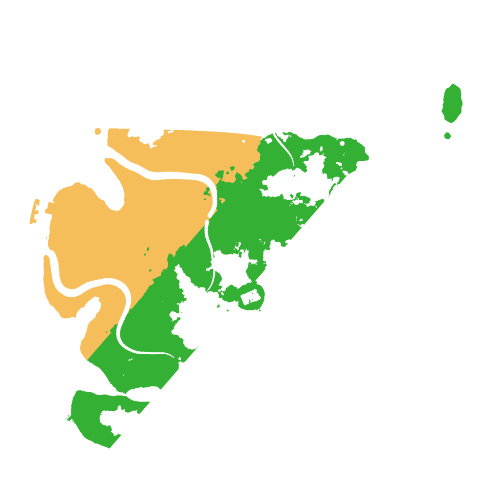 Biome Rust Map: Procedural Map, Size: 3000, Seed: 52314765