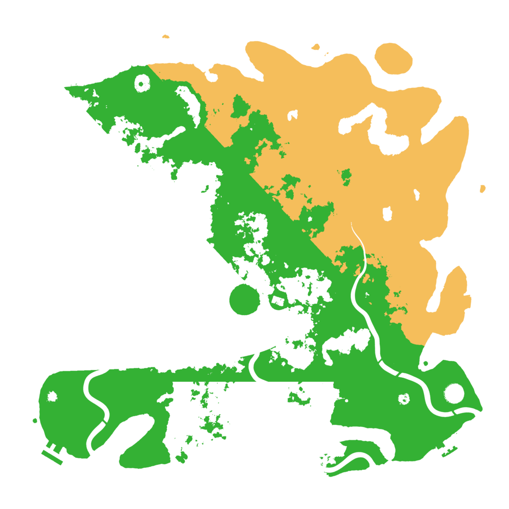 Biome Rust Map: Procedural Map, Size: 4500, Seed: 1590557420