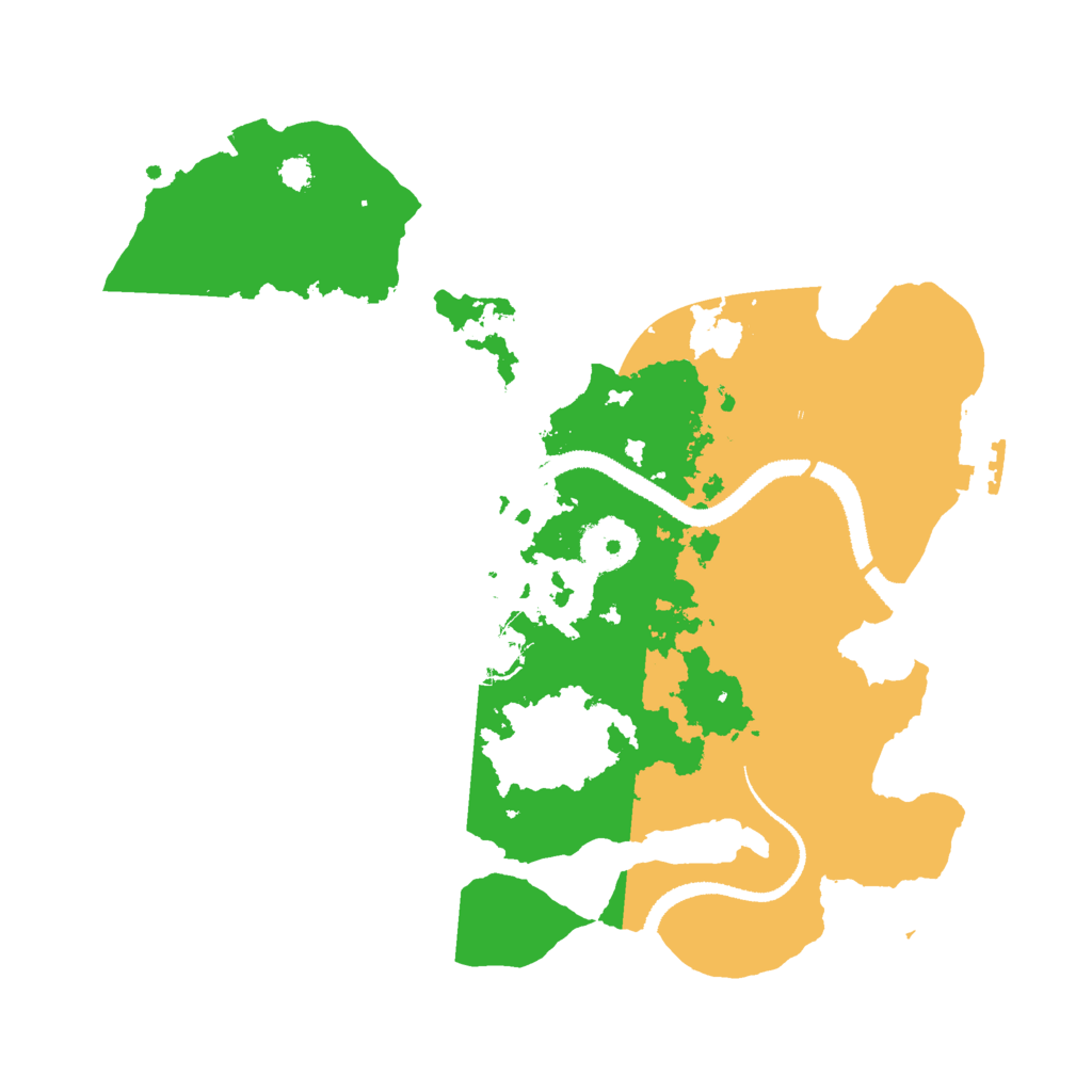 Biome Rust Map: Procedural Map, Size: 3000, Seed: 836480666