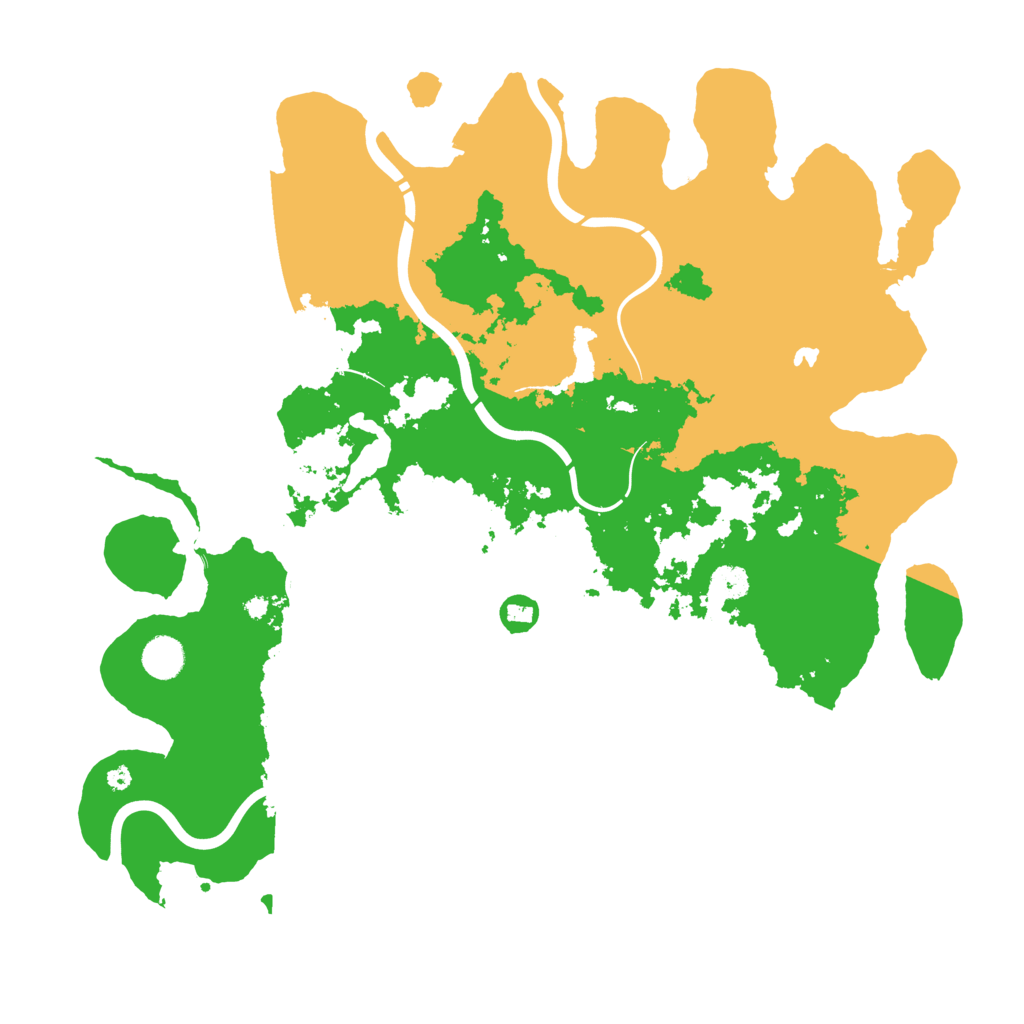 Biome Rust Map: Procedural Map, Size: 4300, Seed: 25672543