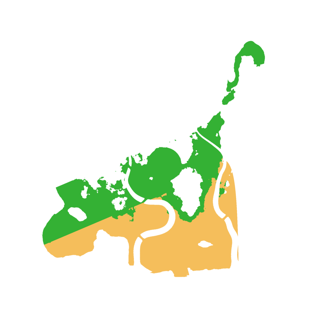 Biome Rust Map: Procedural Map, Size: 2500, Seed: 25863