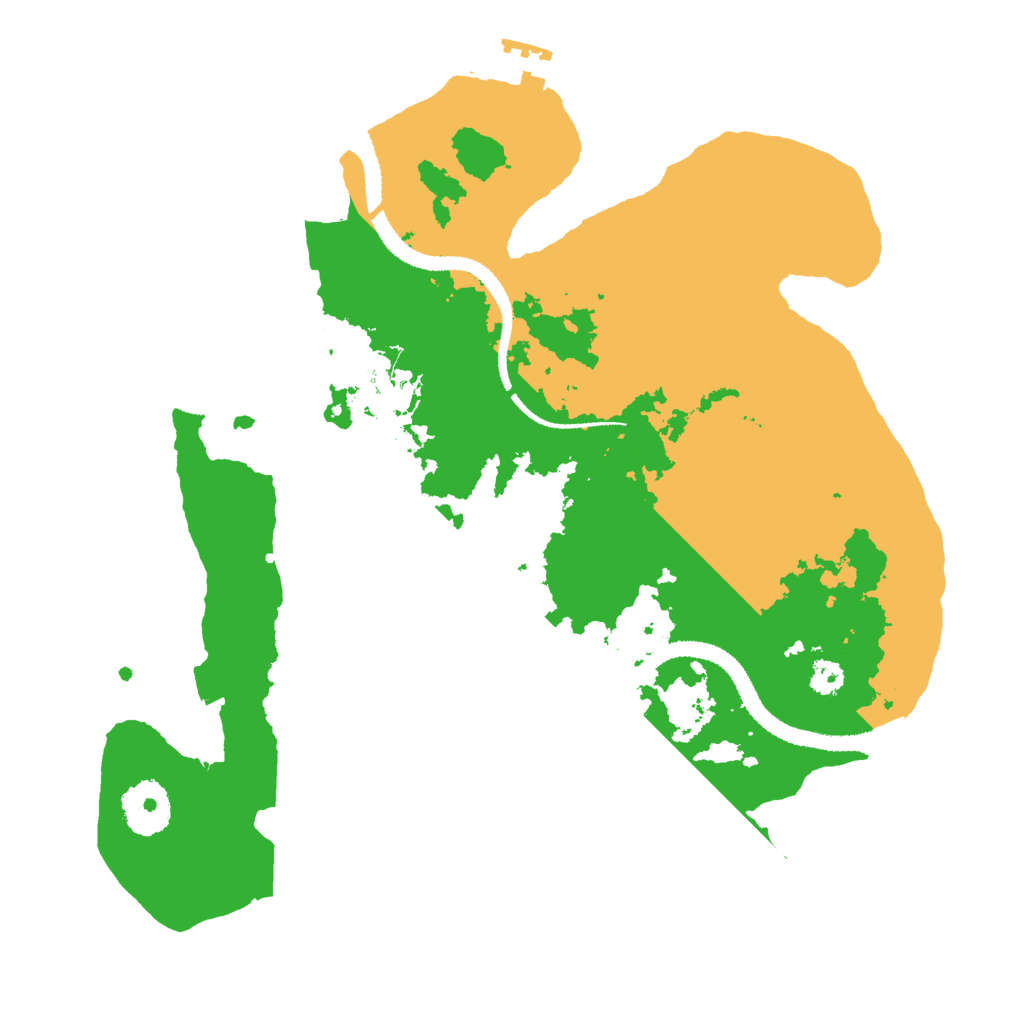 Biome Rust Map: Procedural Map, Size: 3000, Seed: 612346