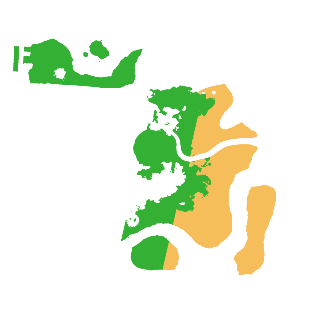 Biome Rust Map: Procedural Map, Size: 2500, Seed: 103216521