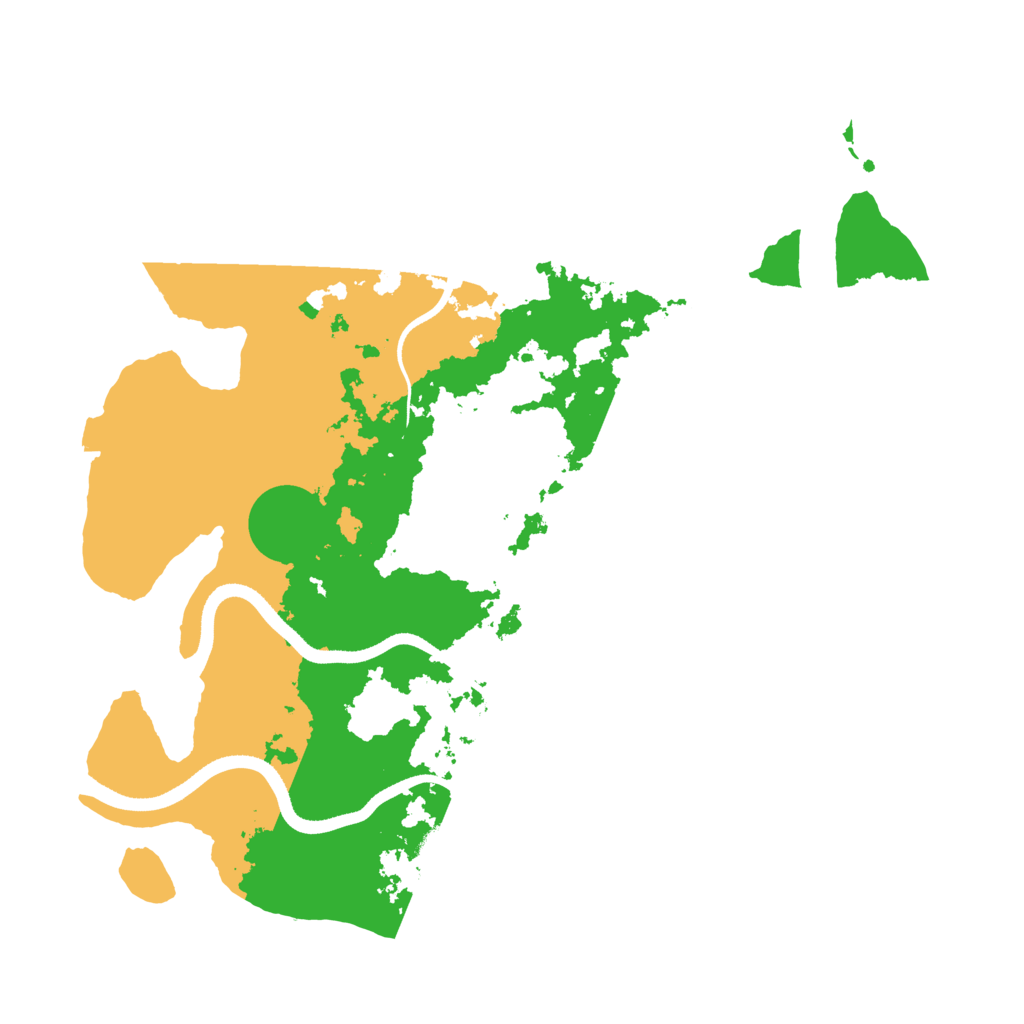 Biome Rust Map: Procedural Map, Size: 3500, Seed: 1382132674