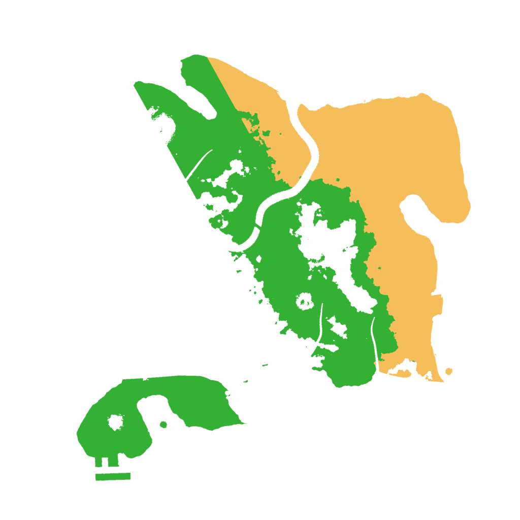 Biome Rust Map: Procedural Map, Size: 3000, Seed: 92313