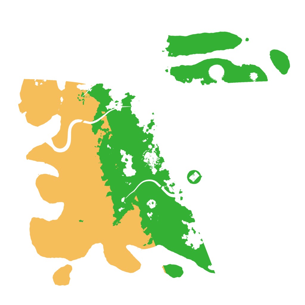 Biome Rust Map: Procedural Map, Size: 3500, Seed: 339302406
