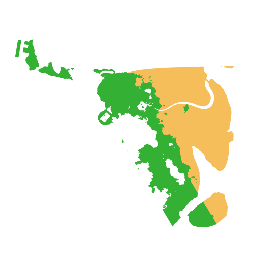Biome Rust Map: Procedural Map, Size: 3000, Seed: 3180