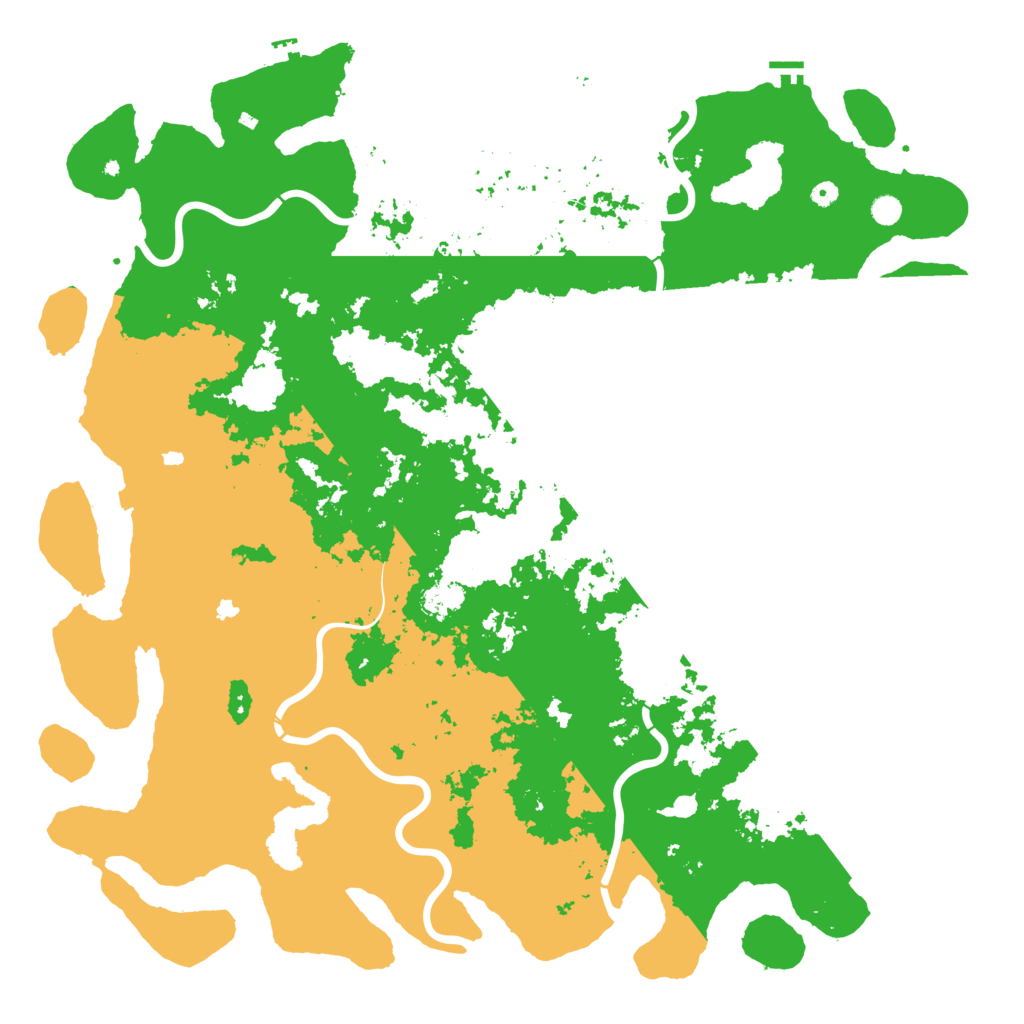 Biome Rust Map: Procedural Map, Size: 6000, Seed: 220525