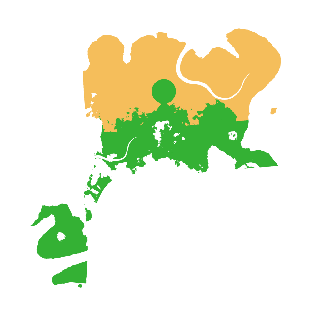 Biome Rust Map: Procedural Map, Size: 3500, Seed: 1291486284
