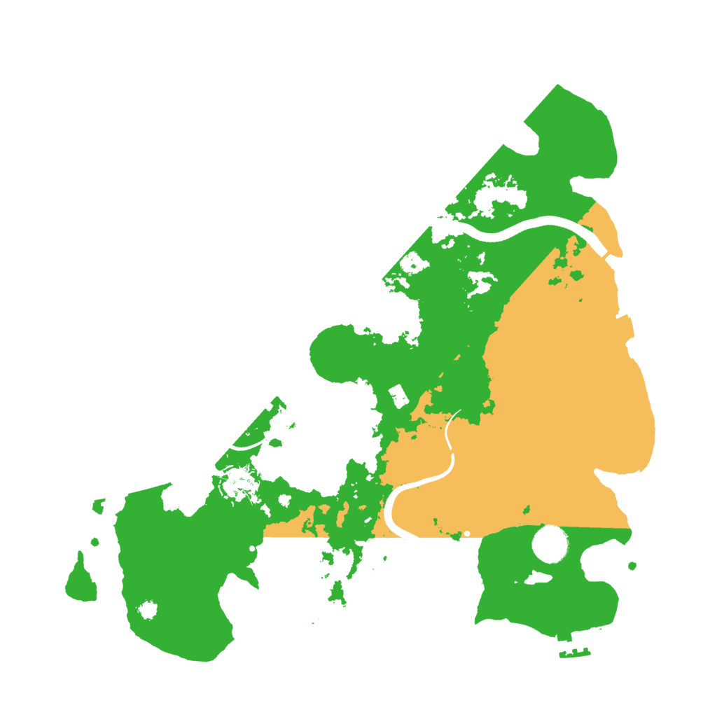 Biome Rust Map: Procedural Map, Size: 3500, Seed: 787108357