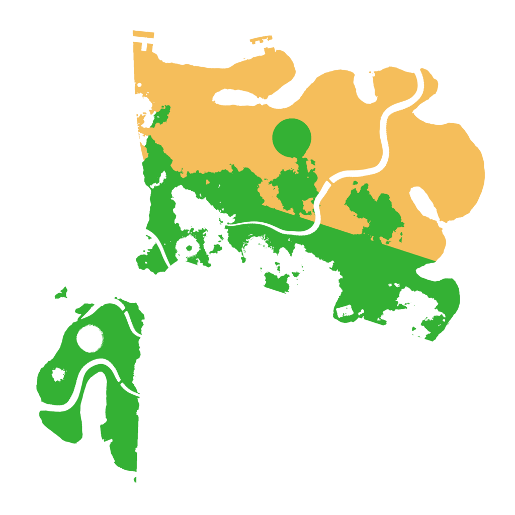 Biome Rust Map: Procedural Map, Size: 3500, Seed: 2123319942