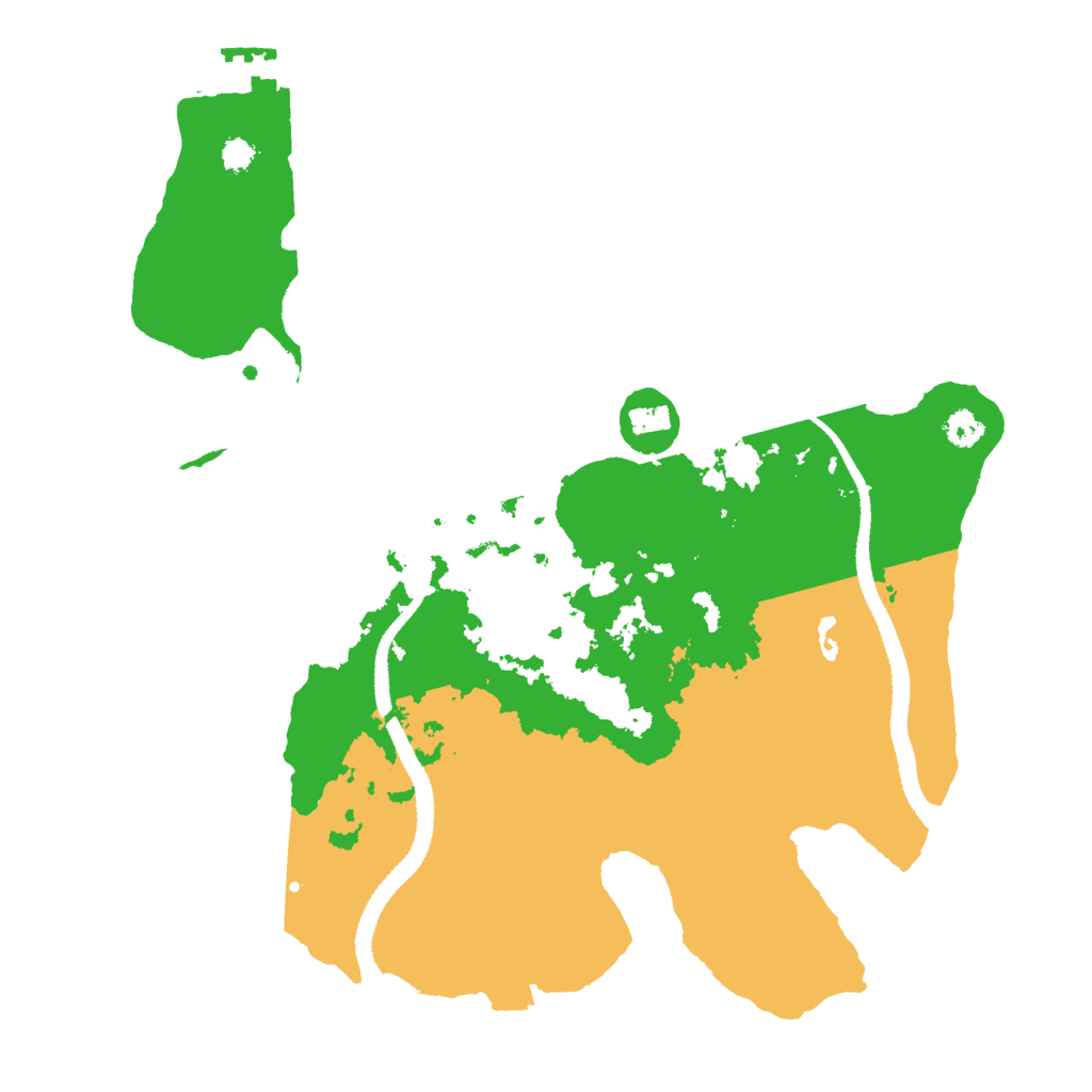 Biome Rust Map: Procedural Map, Size: 3000, Seed: 842195848