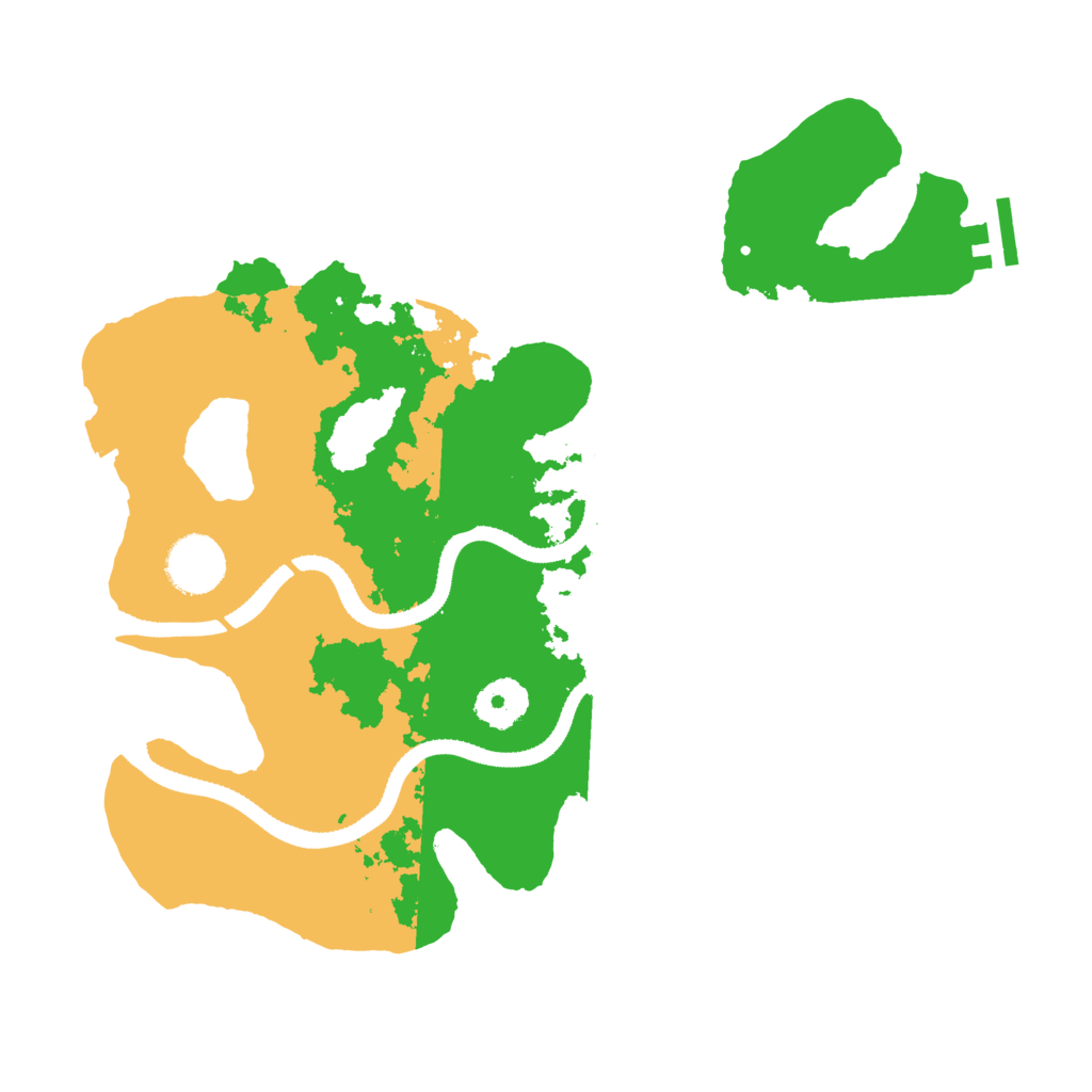 Biome Rust Map: Procedural Map, Size: 3250, Seed: 209990045