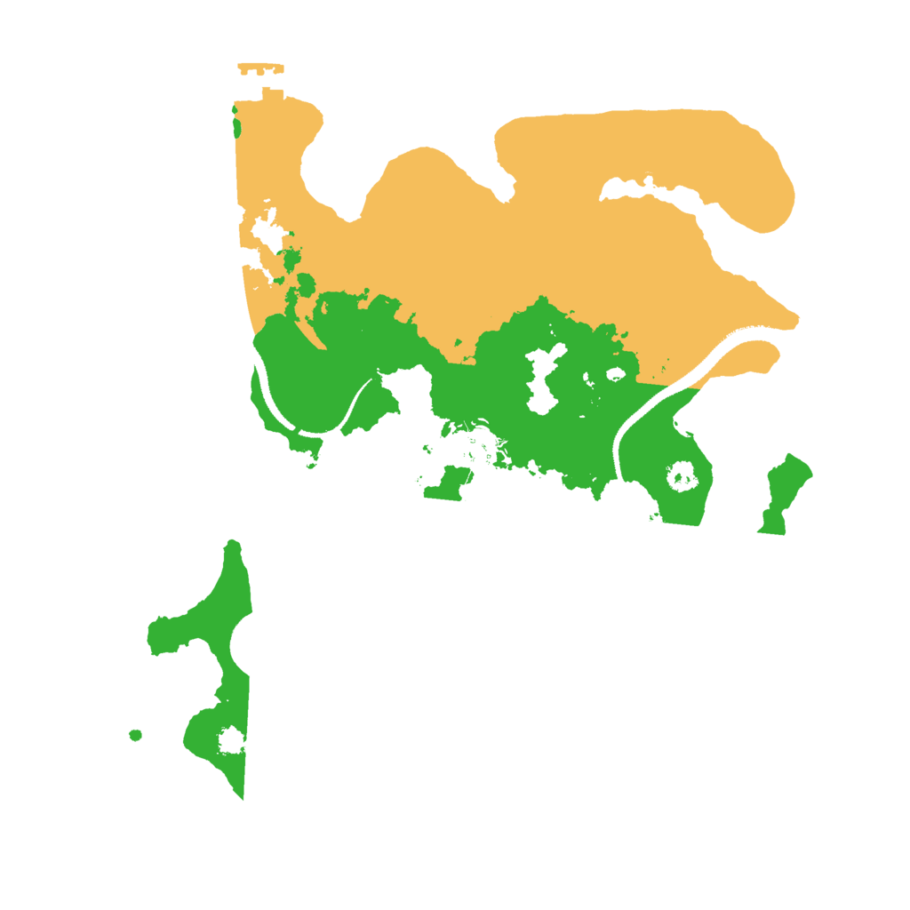 Biome Rust Map: Procedural Map, Size: 3000, Seed: 3265