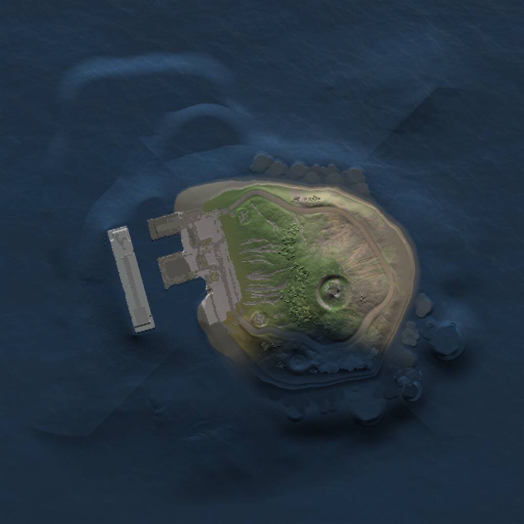 Rust Map: Procedural Map, Size: 1000, Seed: 294081050, 2 Monuments