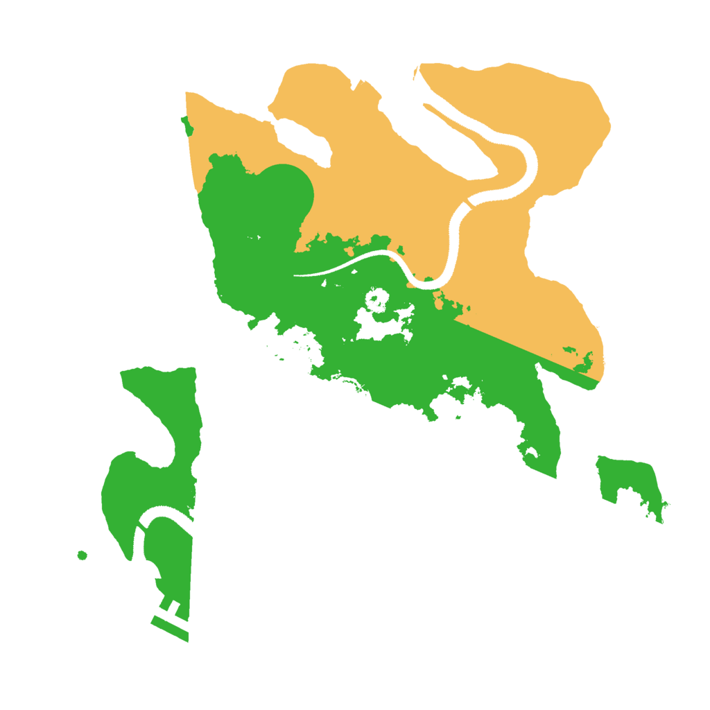 Biome Rust Map: Procedural Map, Size: 3000, Seed: 580228227