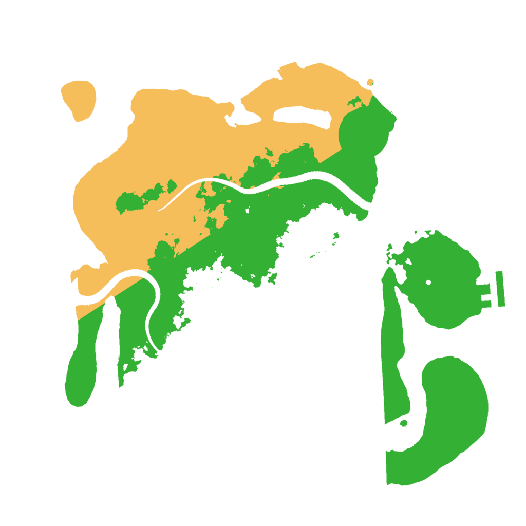 Biome Rust Map: Procedural Map, Size: 3000, Seed: 1091777623