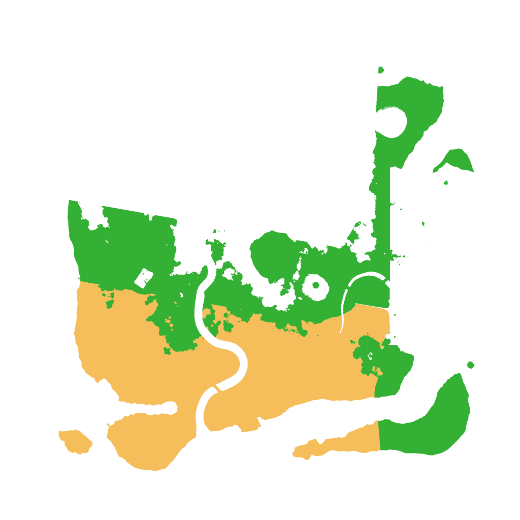 Biome Rust Map: Procedural Map, Size: 3000, Seed: 23107