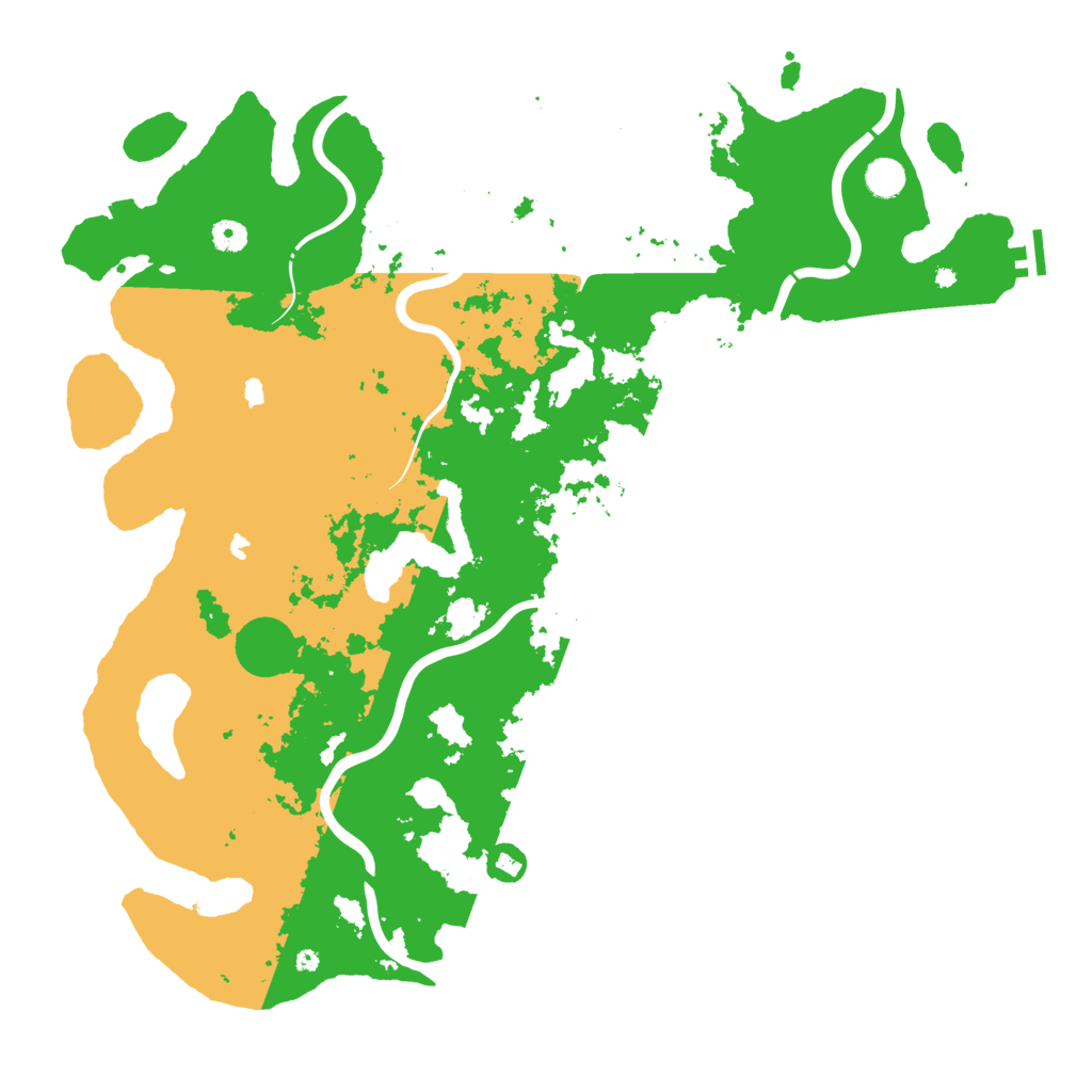 Biome Rust Map: Procedural Map, Size: 4800, Seed: 77968511