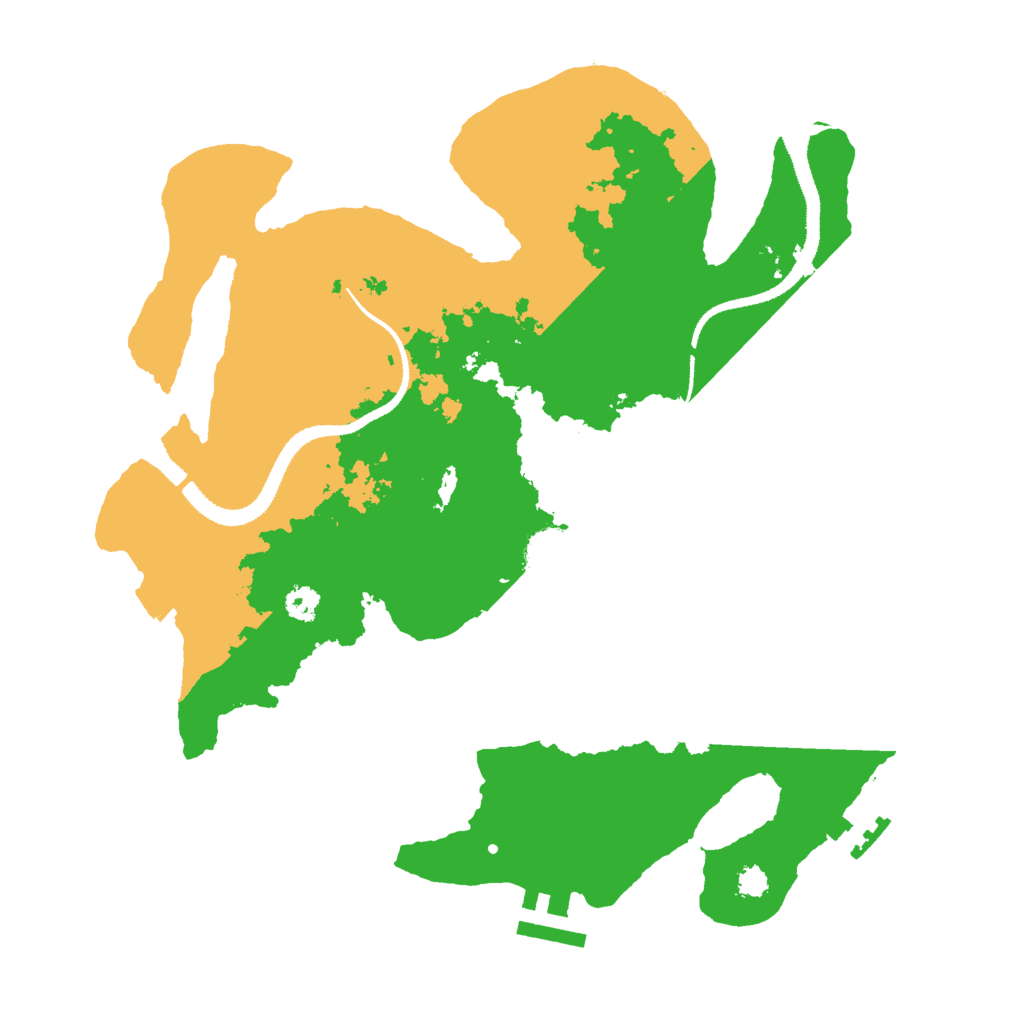 Biome Rust Map: Procedural Map, Size: 3000, Seed: 23456654