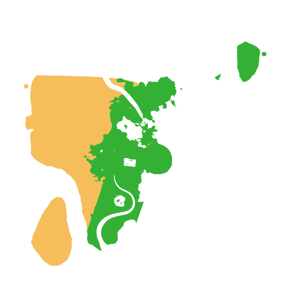 Biome Rust Map: Procedural Map, Size: 2600, Seed: 1431241556