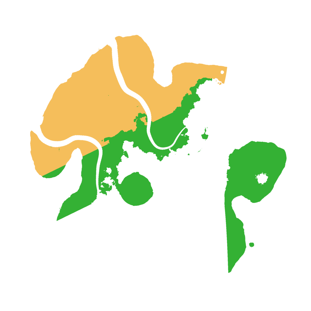 Biome Rust Map: Procedural Map, Size: 2600, Seed: 2331287