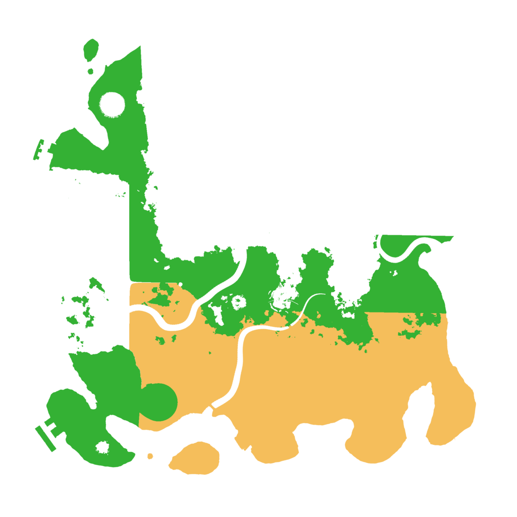 Biome Rust Map: Procedural Map, Size: 3600, Seed: 89647