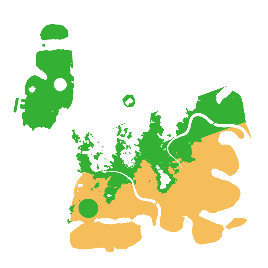 Biome Rust Map: Procedural Map, Size: 3700, Seed: 22752324