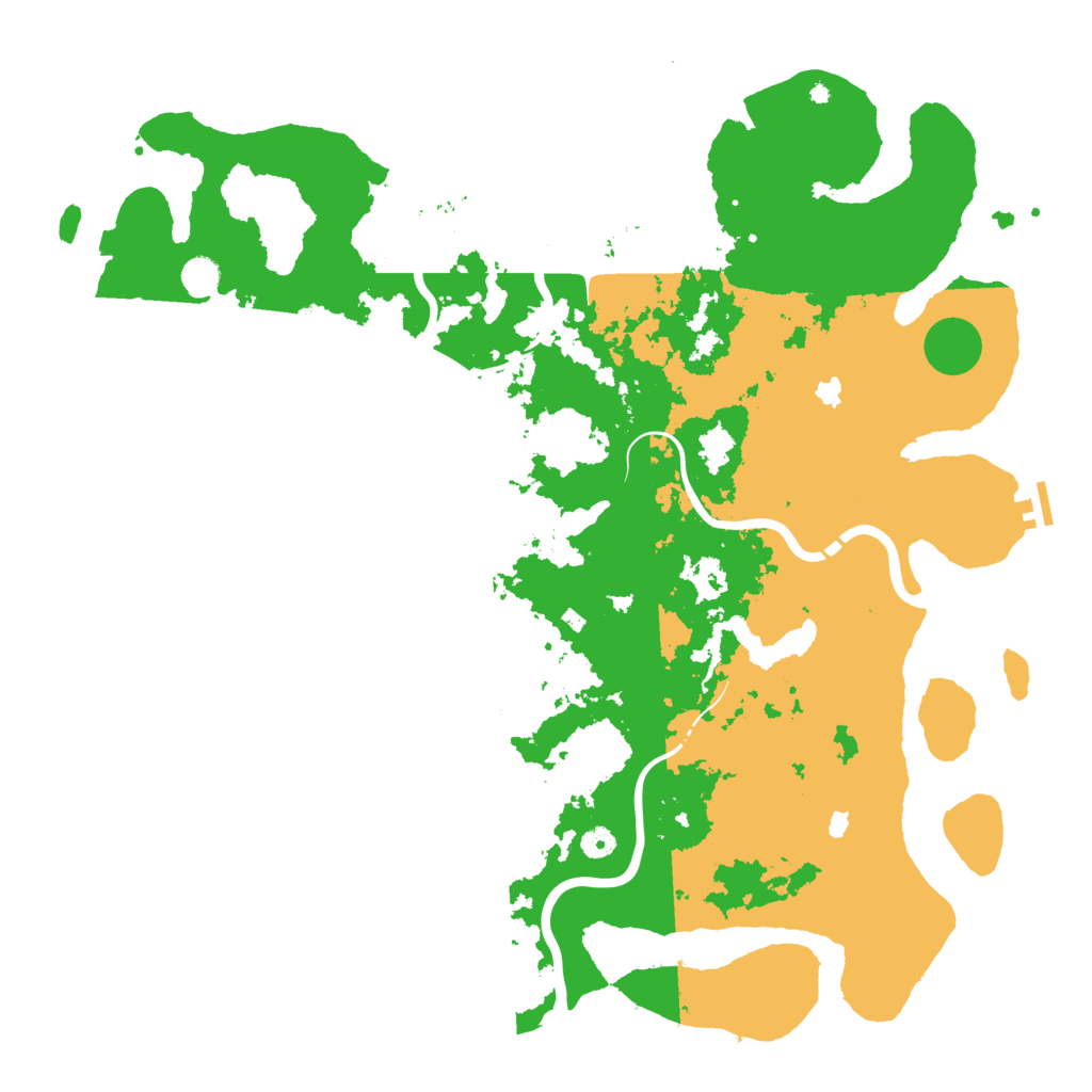 Biome Rust Map: Procedural Map, Size: 5000, Seed: 2468
